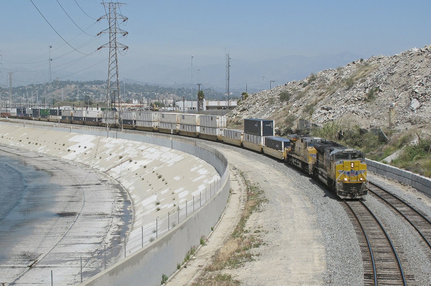 Union Pacific container train Los Angeles