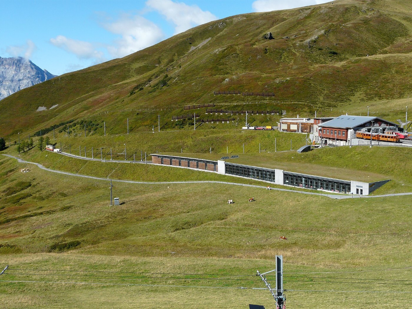 Bergstation Jungfraujoch hoch über den Gletschern