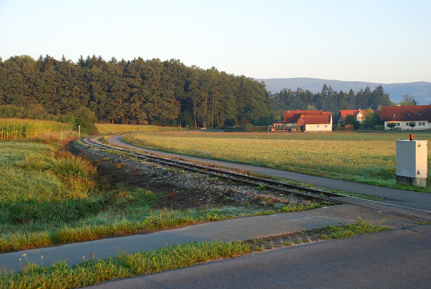 Stainztal bei Neudorf, Gleisbogen