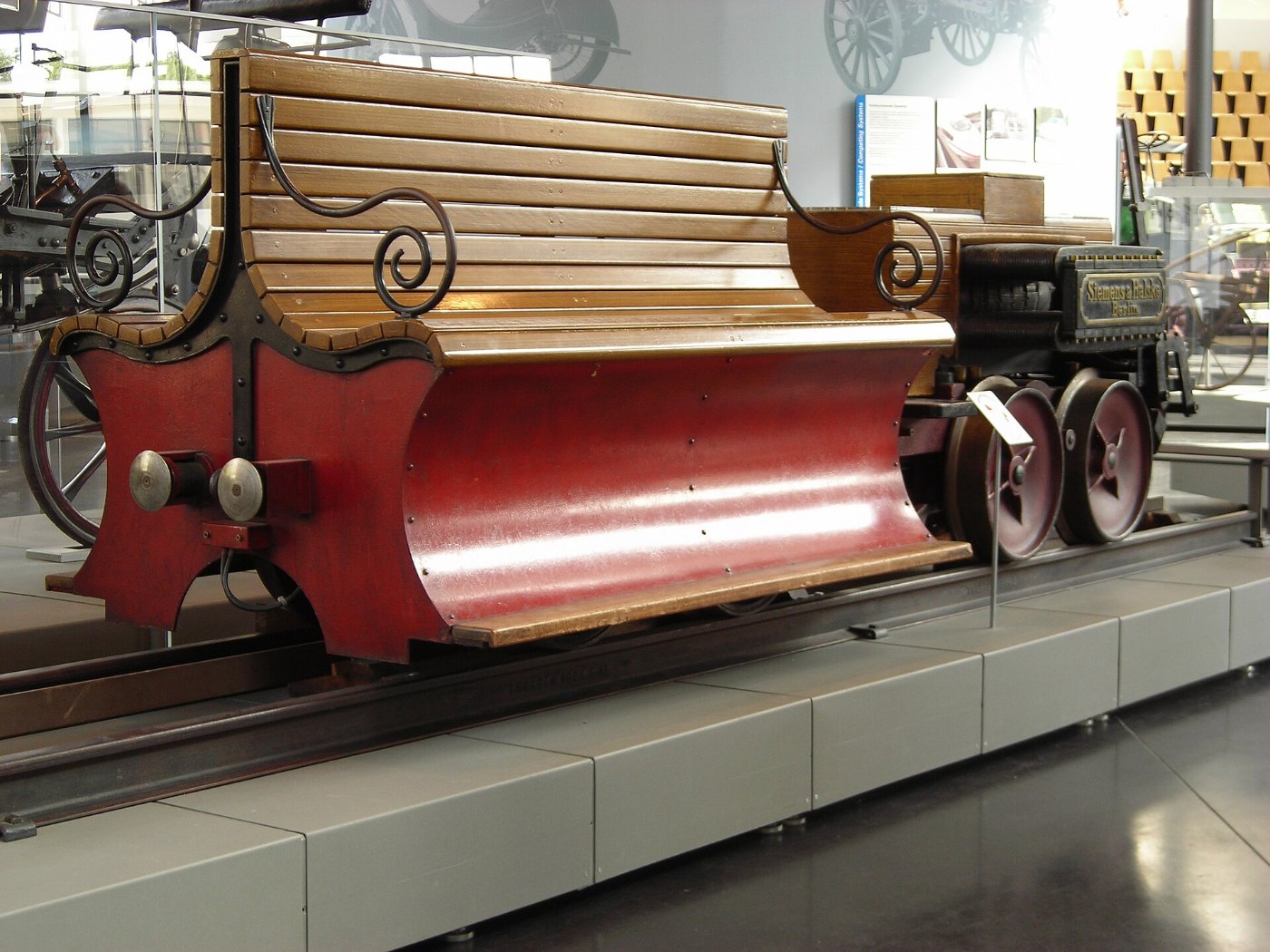 1879 Siemens & Halske Wernerwerk Electric locomotive rear
