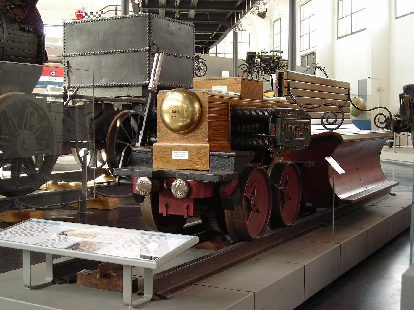 1879 Siemens & Halske Wernerwerk Electric locomotive front