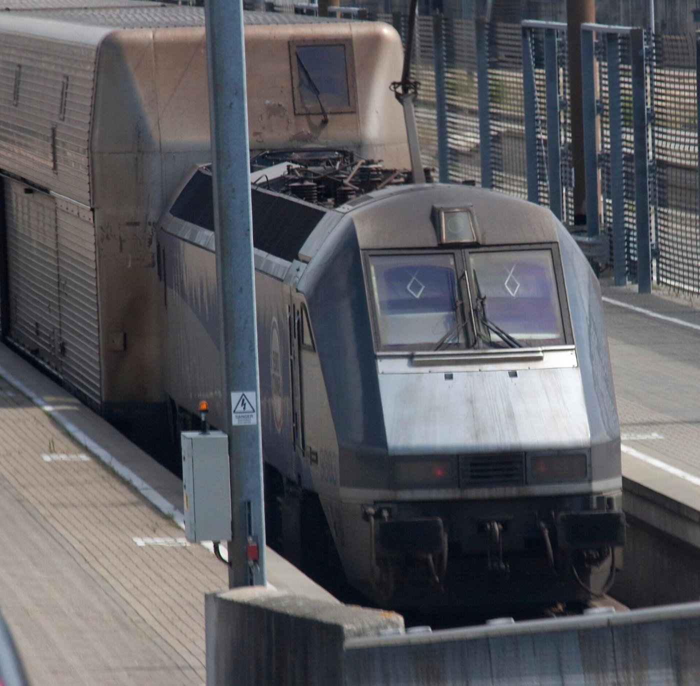 Channel Tunnel car shuttle at Folkestone