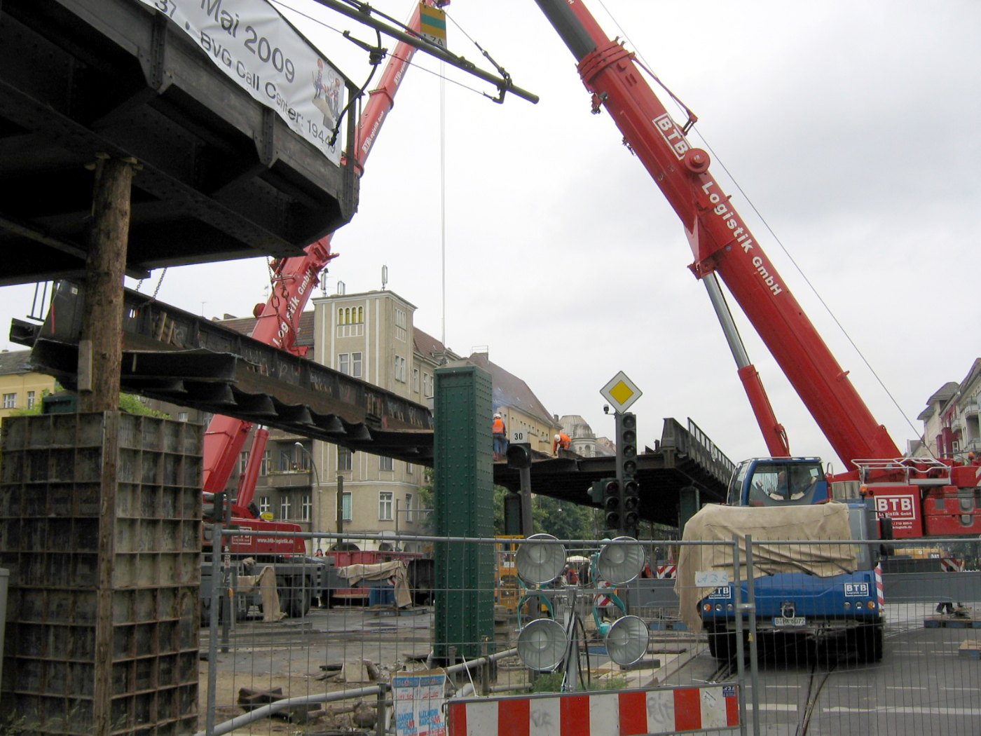 Abriss u bahn brücke schönhauser allee 5