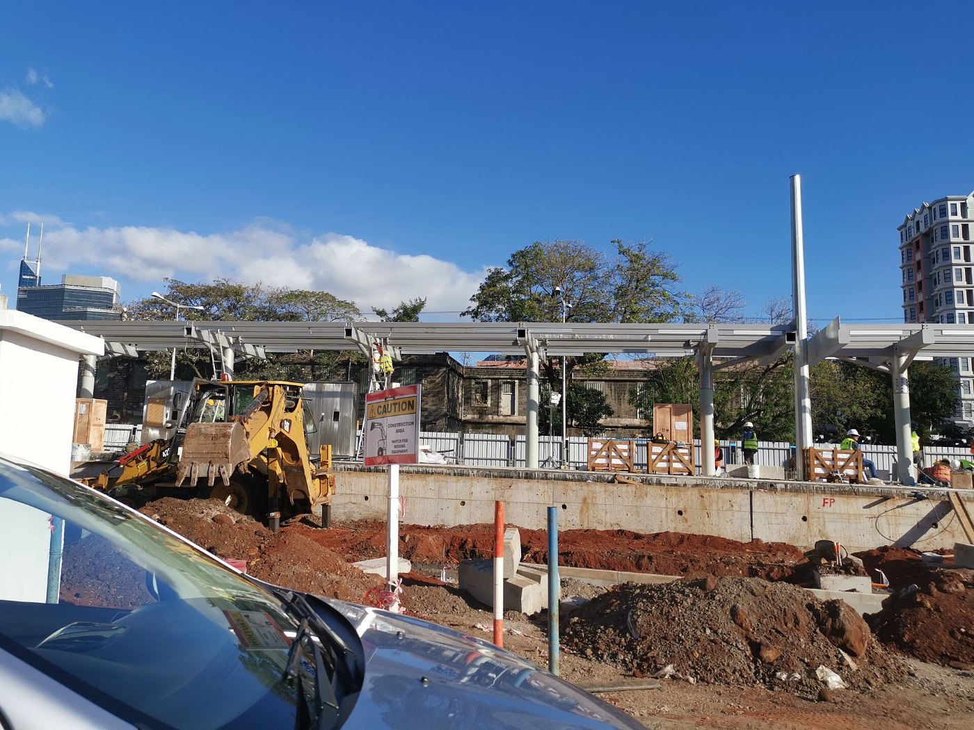 Baustelle metro express Mauritius 2019 09 27