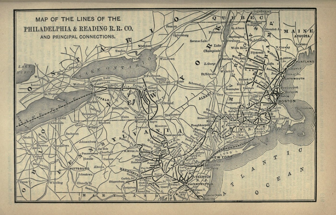 1893 Poor's Philadelphia and Reading Railroad