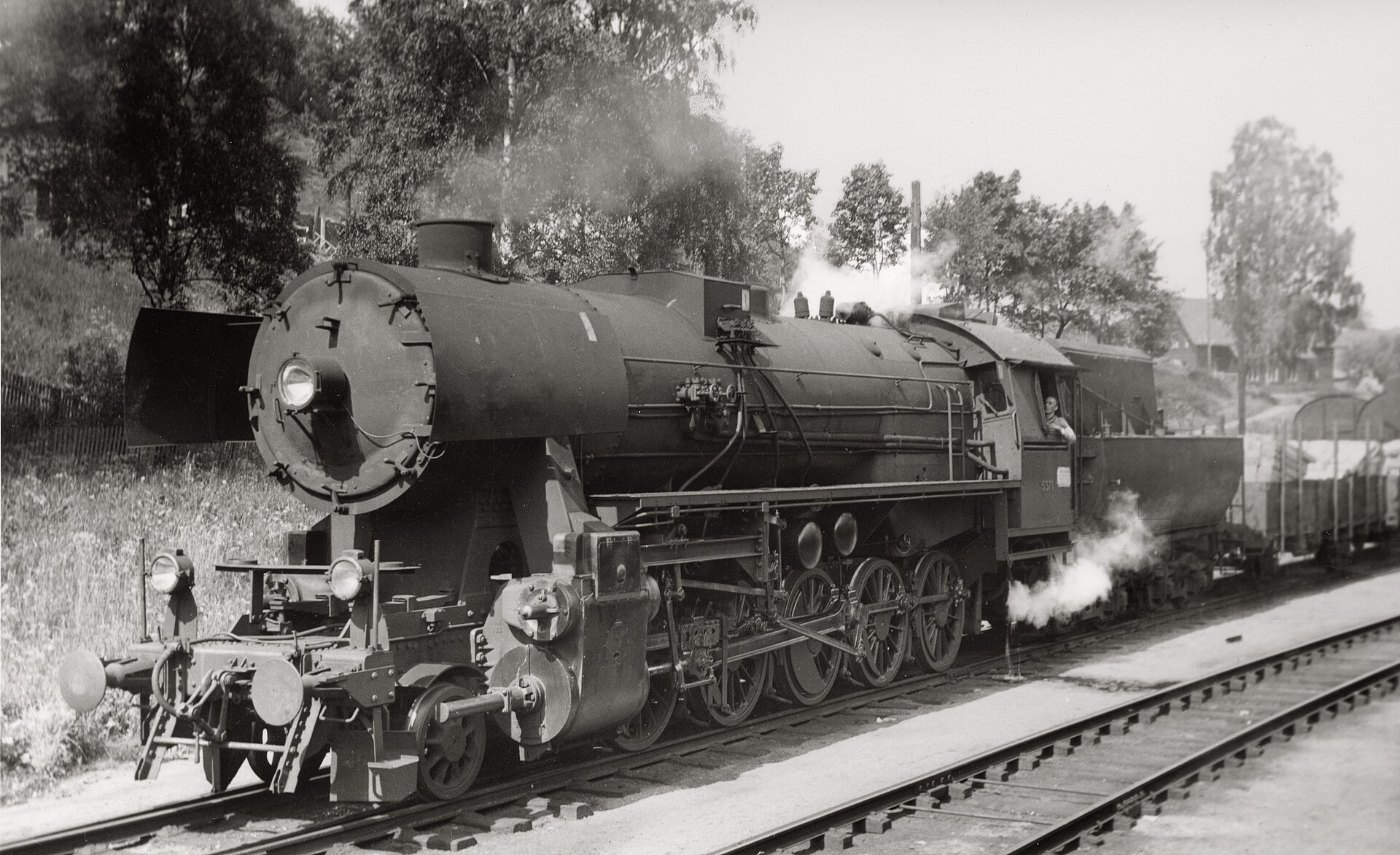 Historische norwegische Dampflokomotive