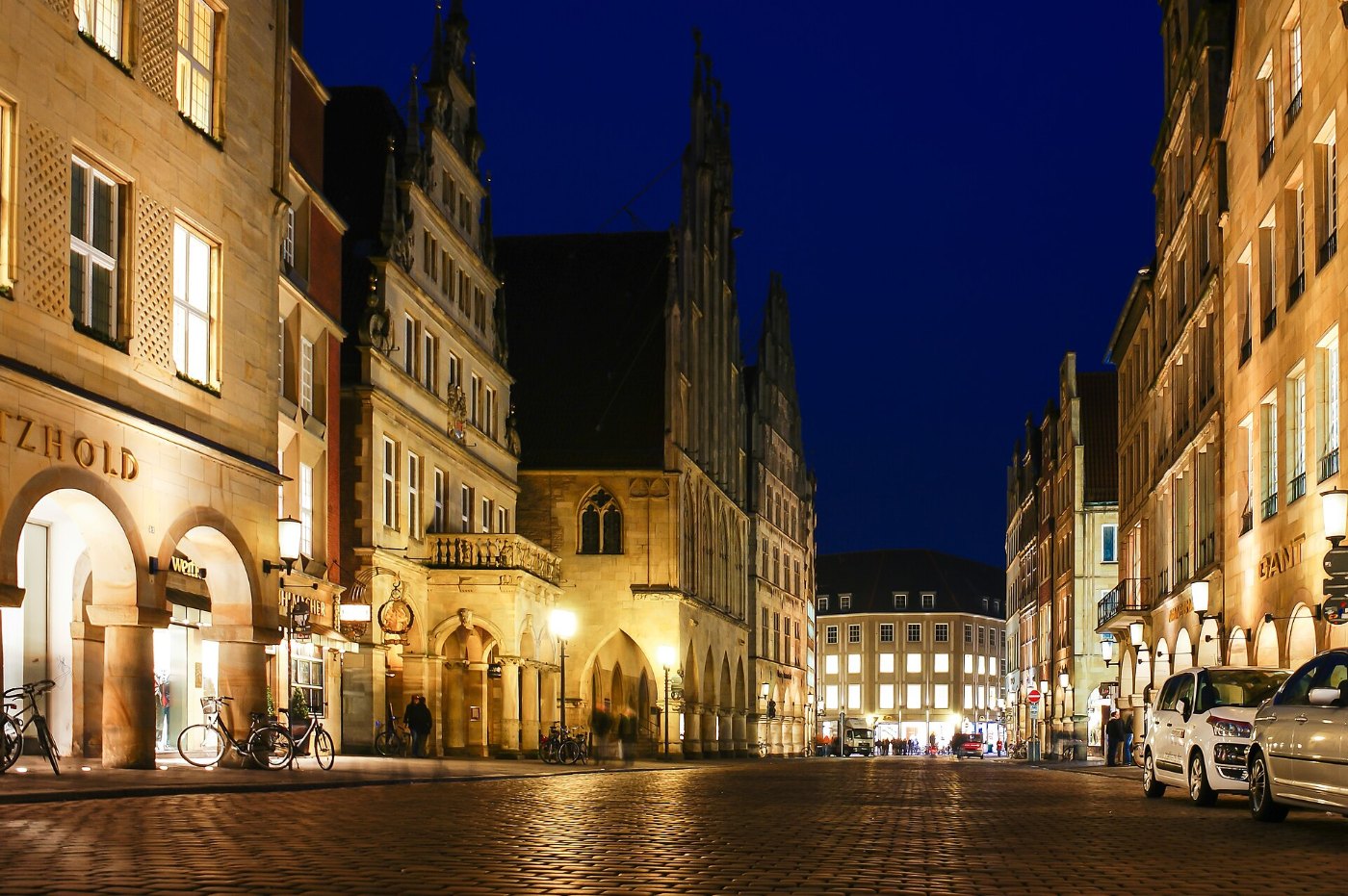 Der Prinzipalmarkt mit seinen Giebelhäusern in Münster