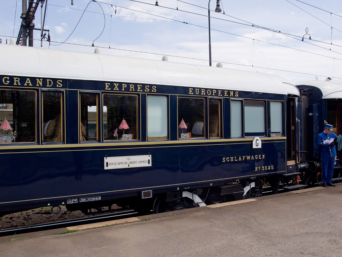 Praha Smíchov, Orient Express, vůz se stewarem