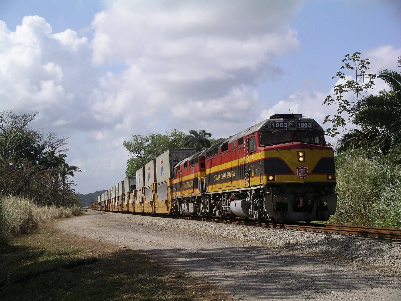 Panama Canal Railway Container Train