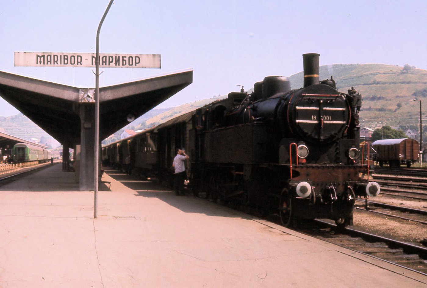 Yugoslav Railways (JŽ) Class 18 4 6 2T at Maribor