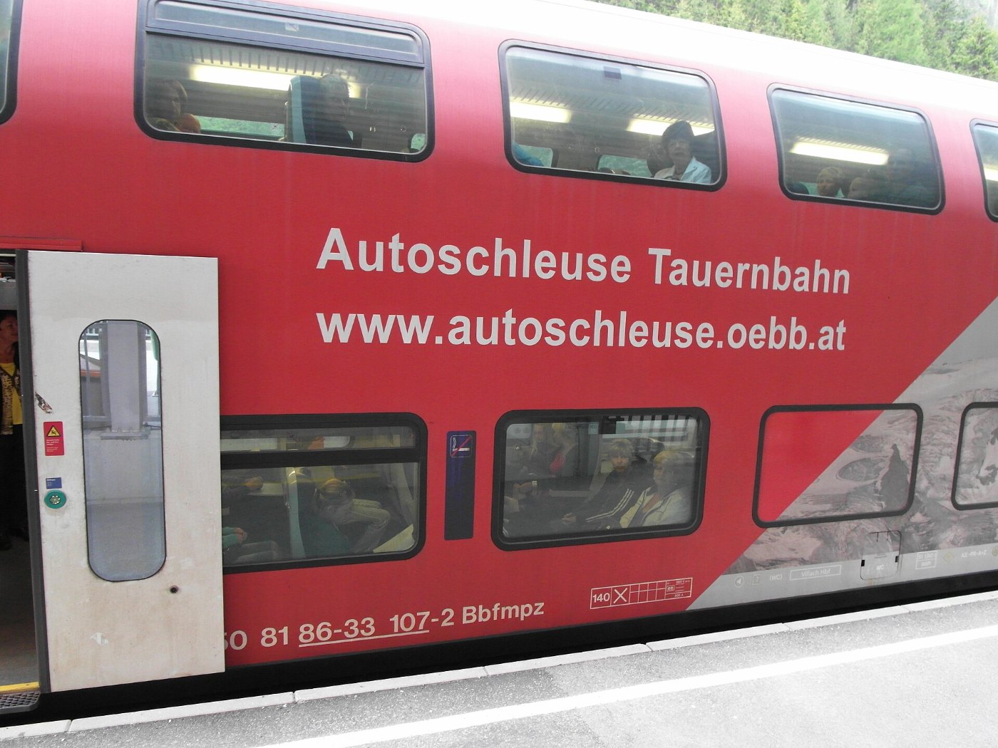 Tauernschleusse Doppelstockzug