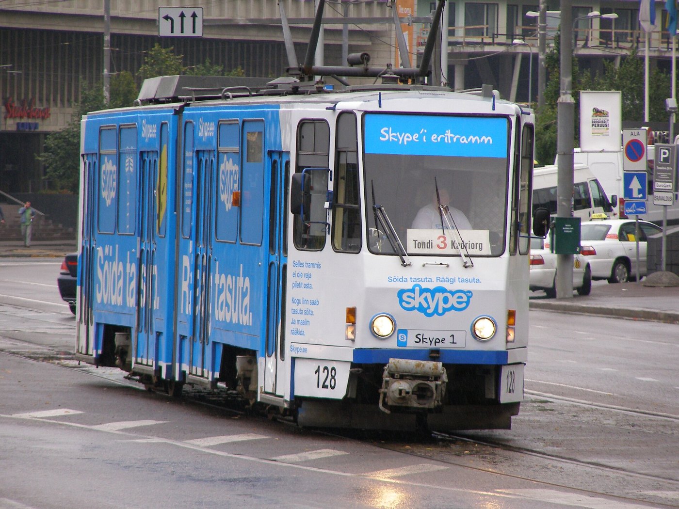 Tatra KT4D tram in Tallinn, 2006