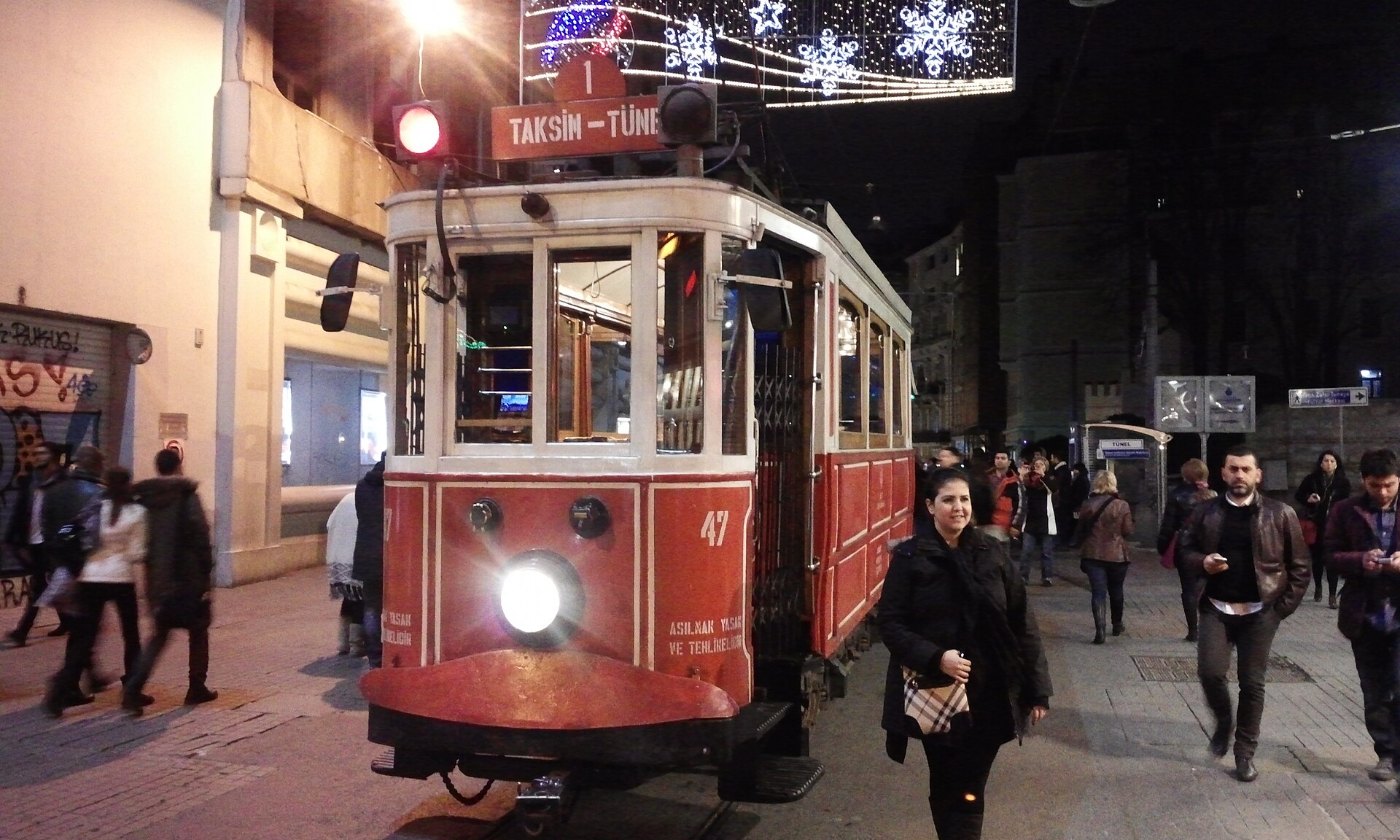 Nostalgic tram in Istanbul