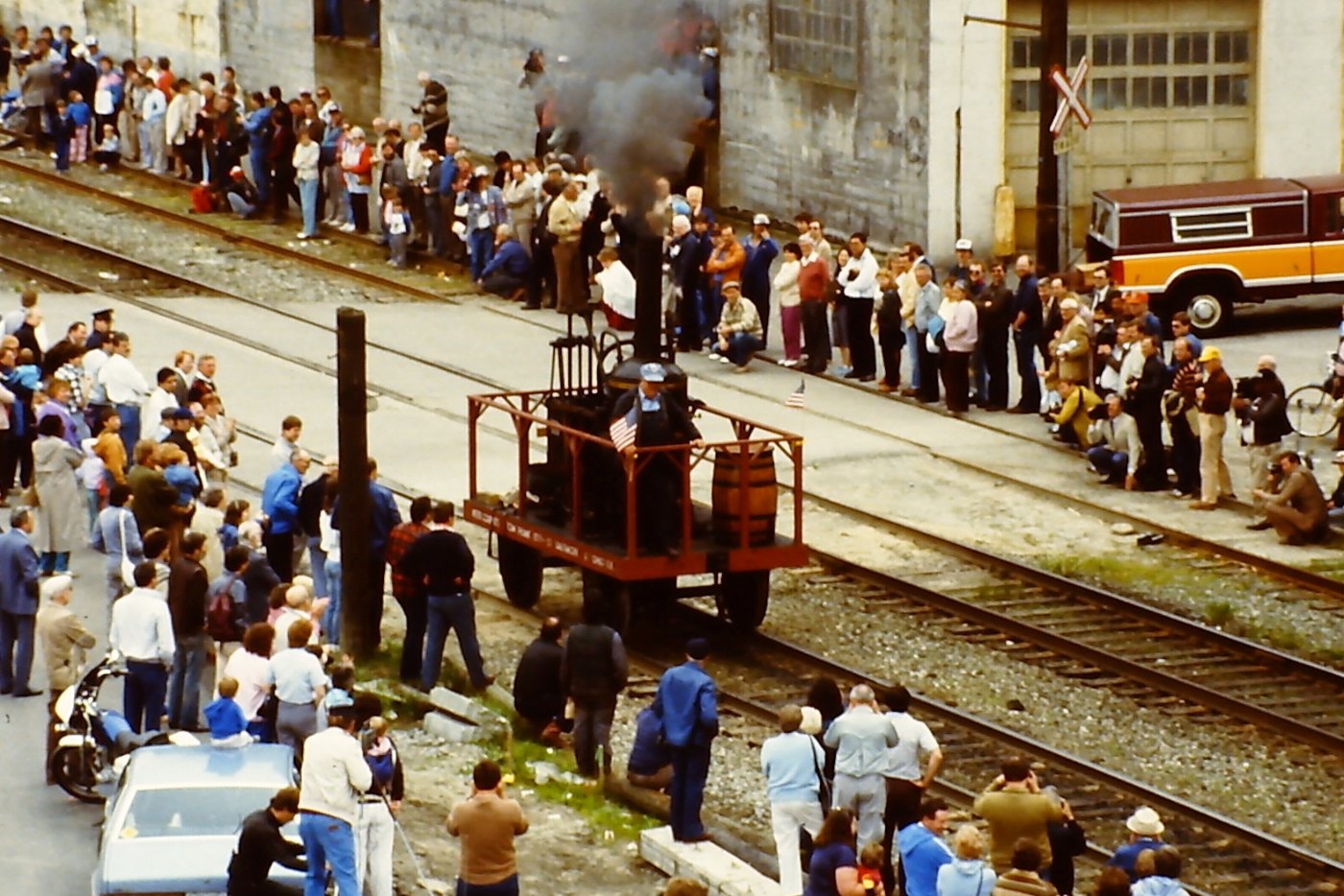 Historische Dampflokomotive der Baltimore and Ohio Railroad