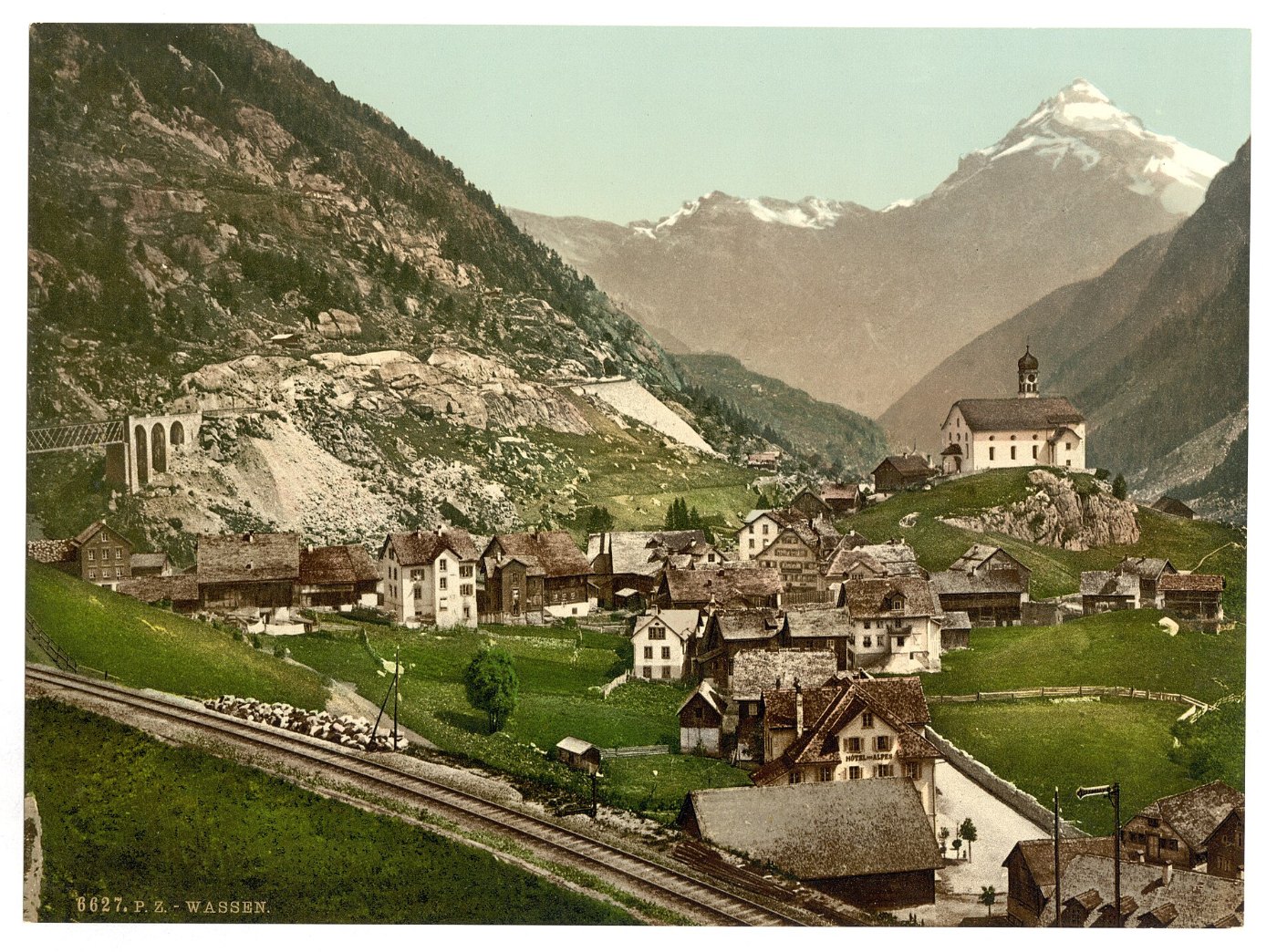 Wassen, and Middle Maienreuss Bridge, St. Gotthard, Switzerland LCCN