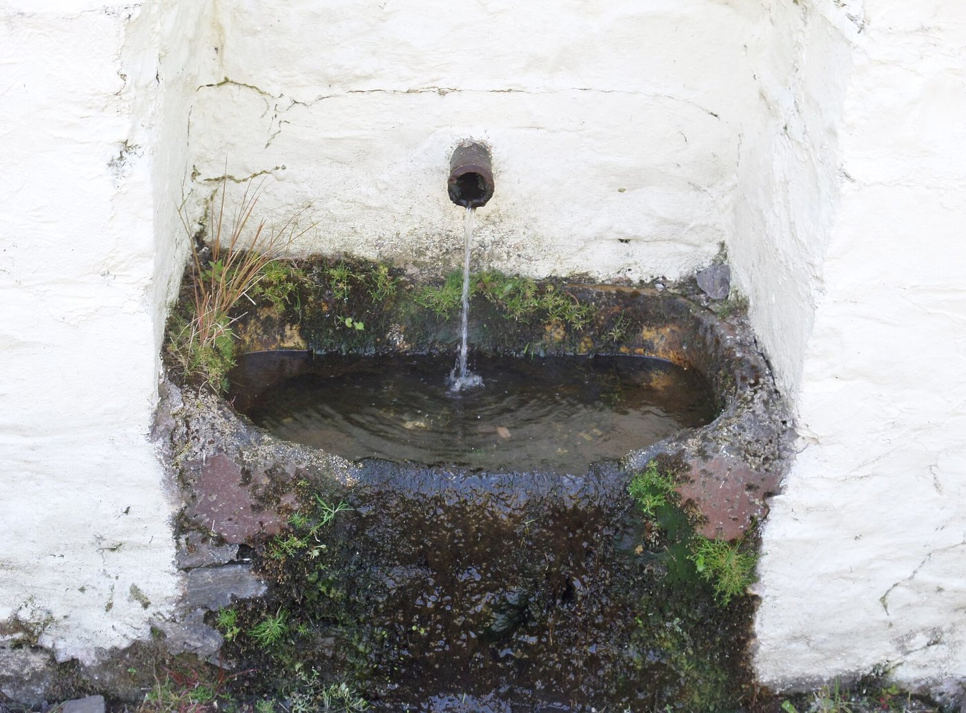 The Ballgreen water trough, Wigtown, Dumfries and Galloway, Scotland