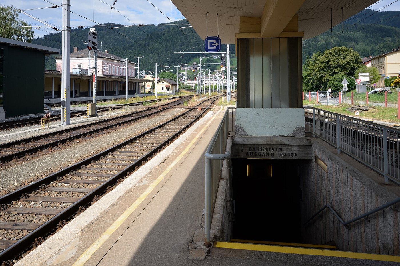 Bahnhof Mürzzuschlag Abgang Bahnsteig 4
