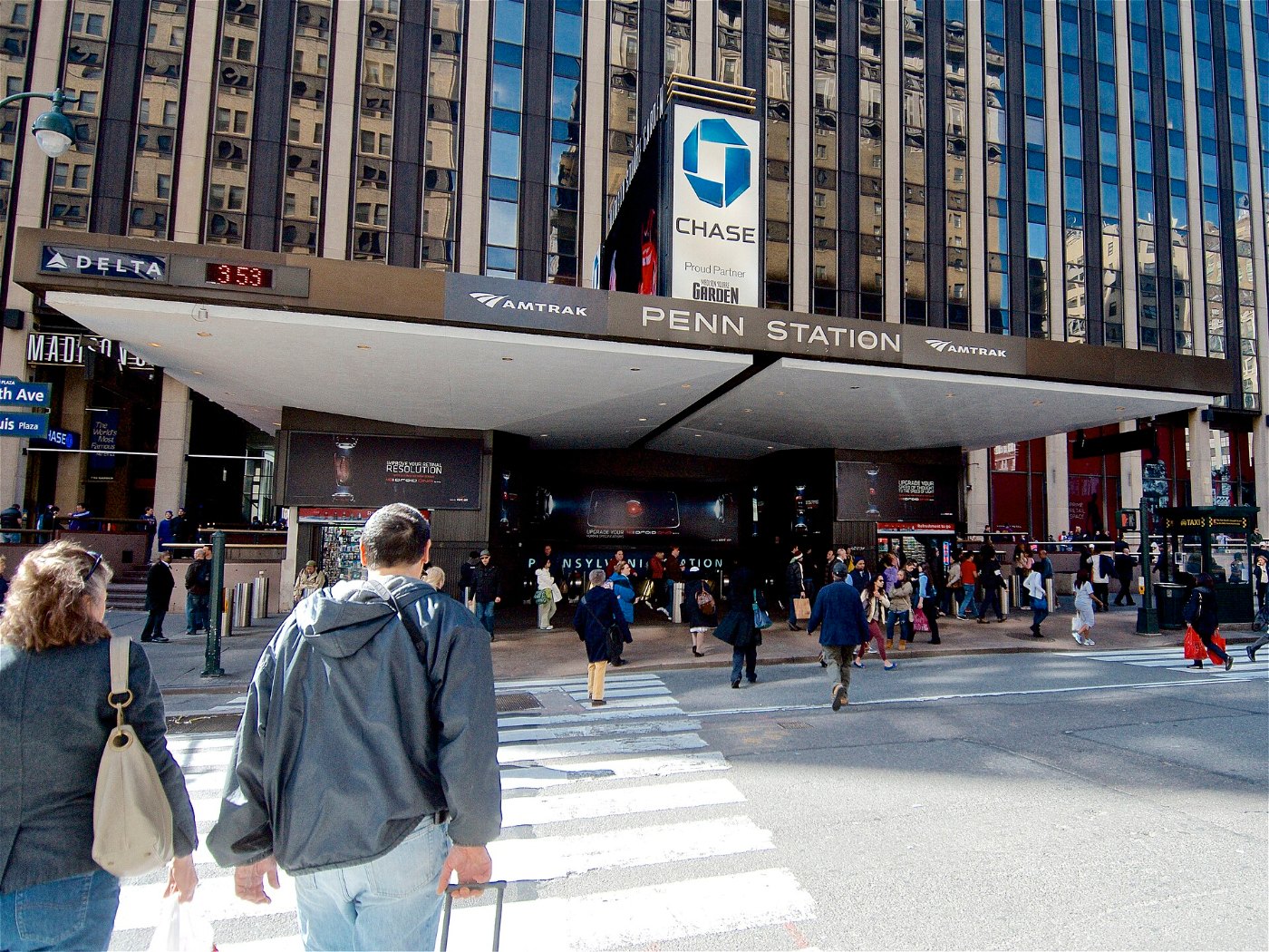 NYC Penn Station 7th Avenue Entrance 2013