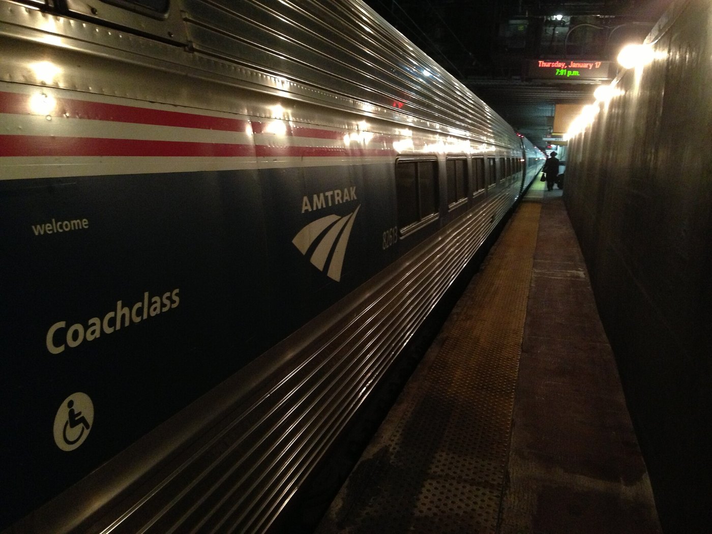 Penn Station NYC Amtrak Train ()