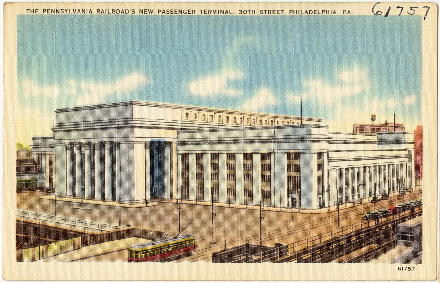 The Pennsylvania Railroad's new passenger terminal, 30th Street, Philade