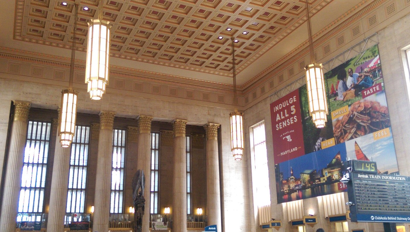30th Street Station ceiling