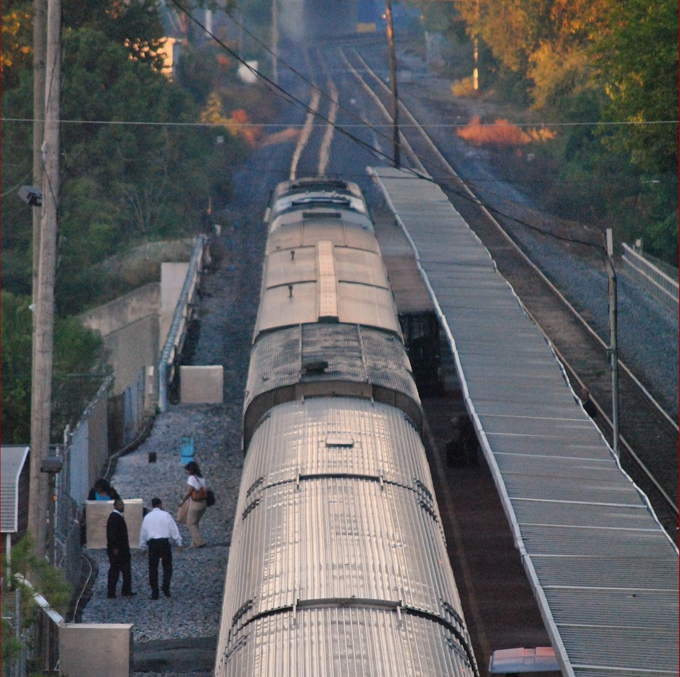 Southbound Crescent at Peachtree station, October 2010