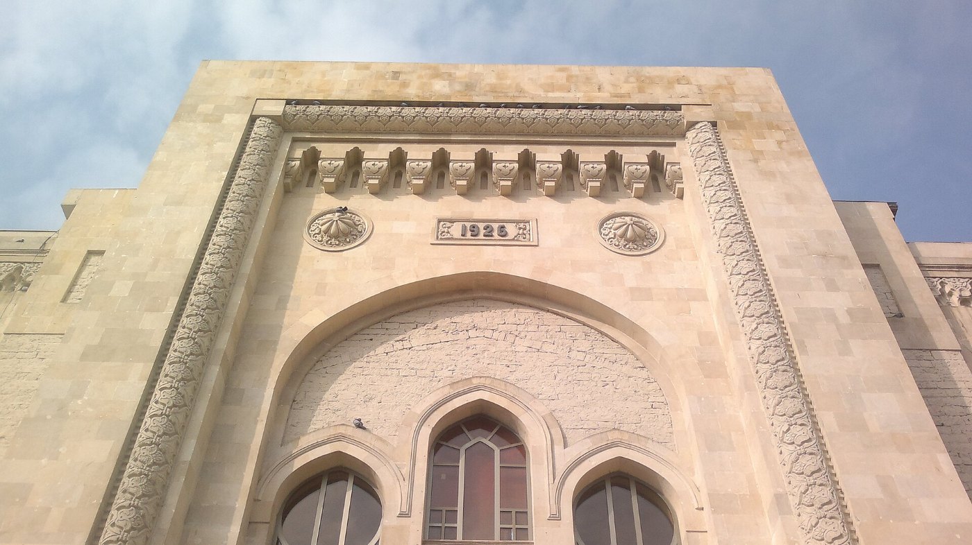 Building of fromer Baku electrical railway station in Baku 4
