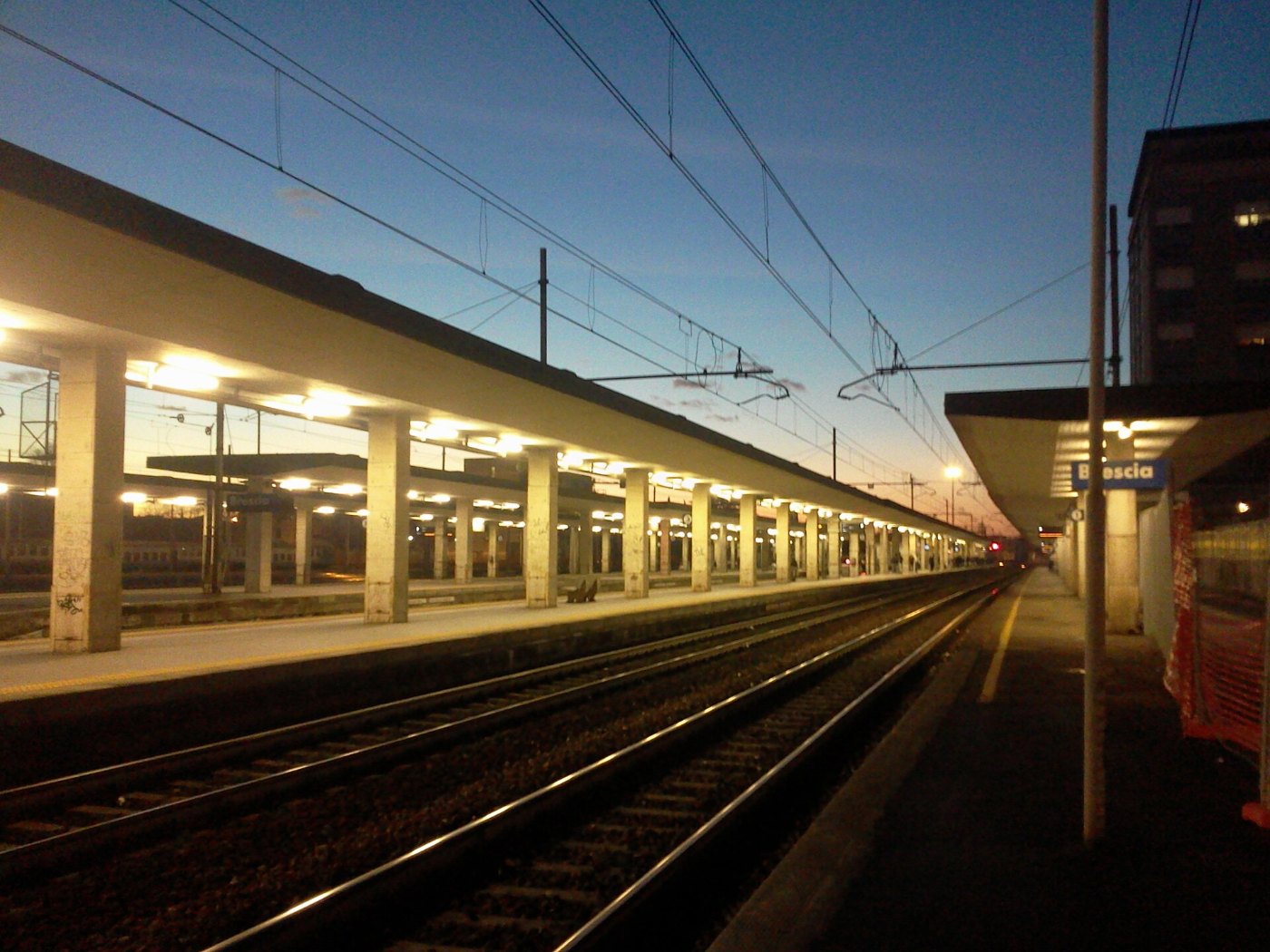 Tramonto alla stazione di Brescia panoramio