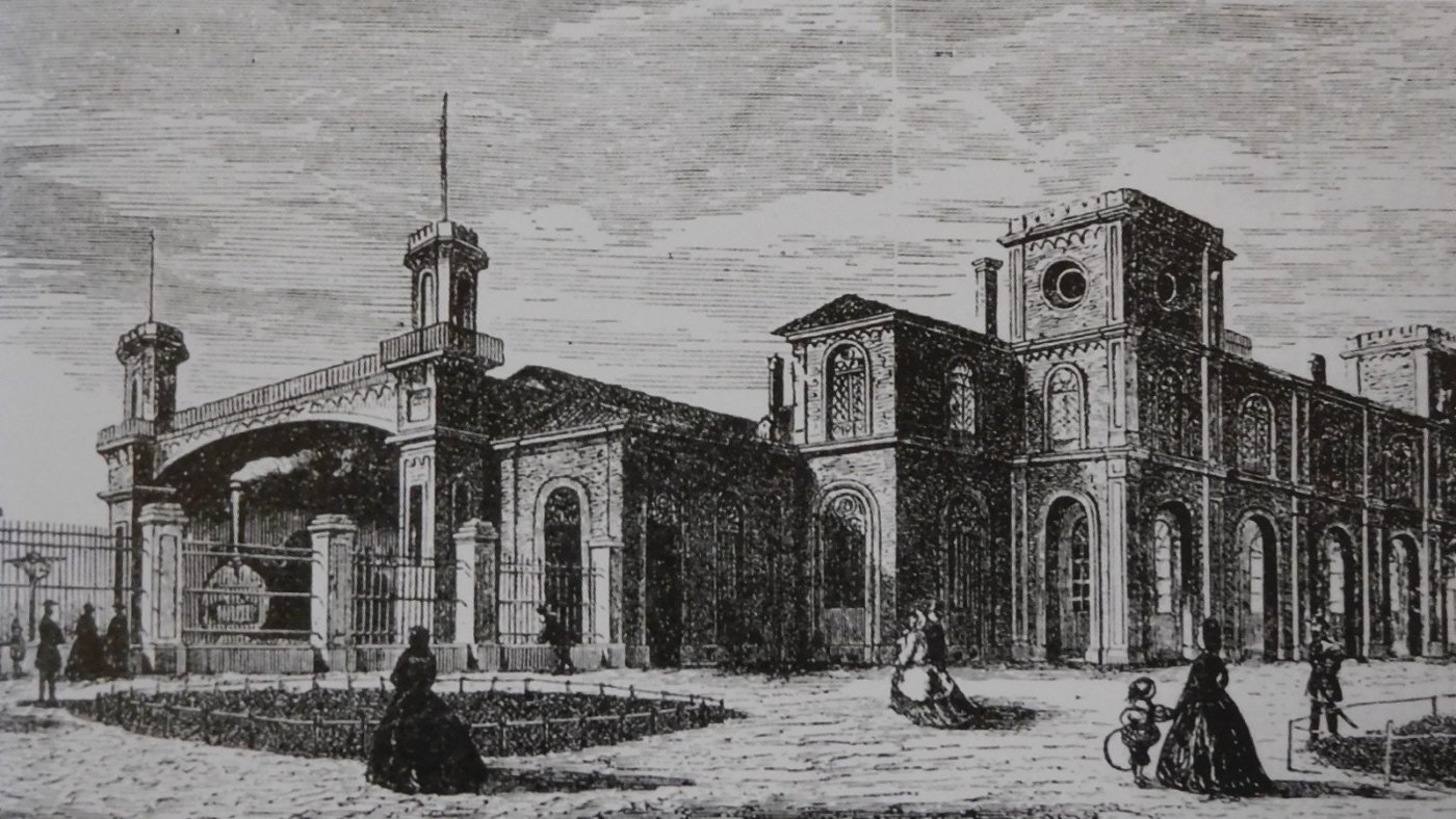 Boccingher Brescia Andata Ritorno p77 stazione lato Verona circa 1854 59