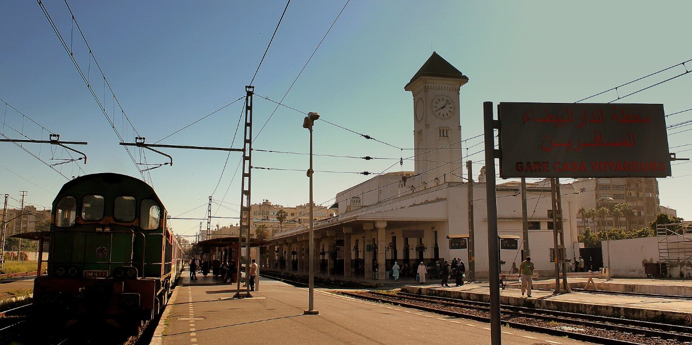 GARE CASA VOYAGEURS CASA BLANCA MOROCCO APRIL 2013 ()