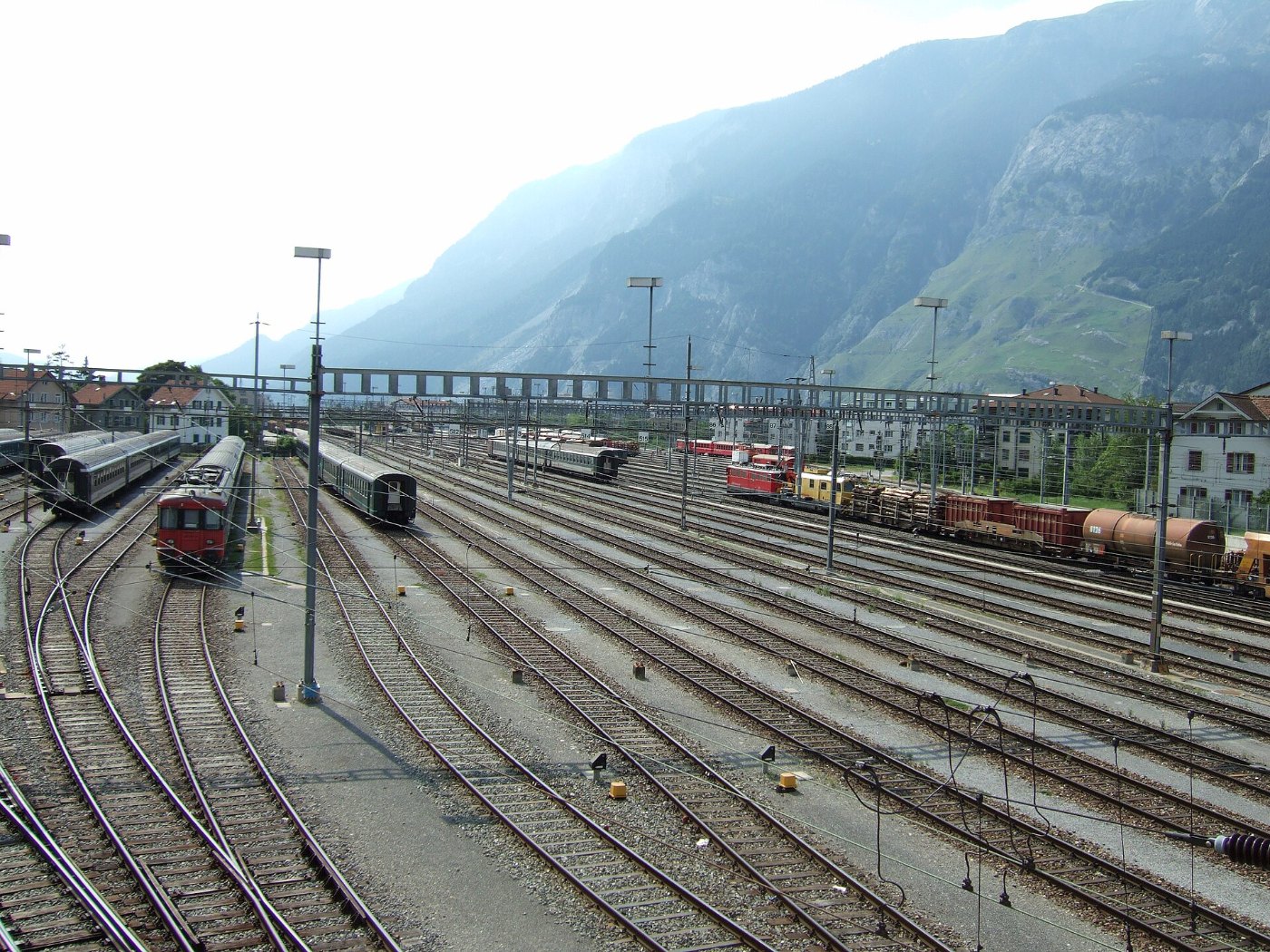 Chur railway station yard 2009