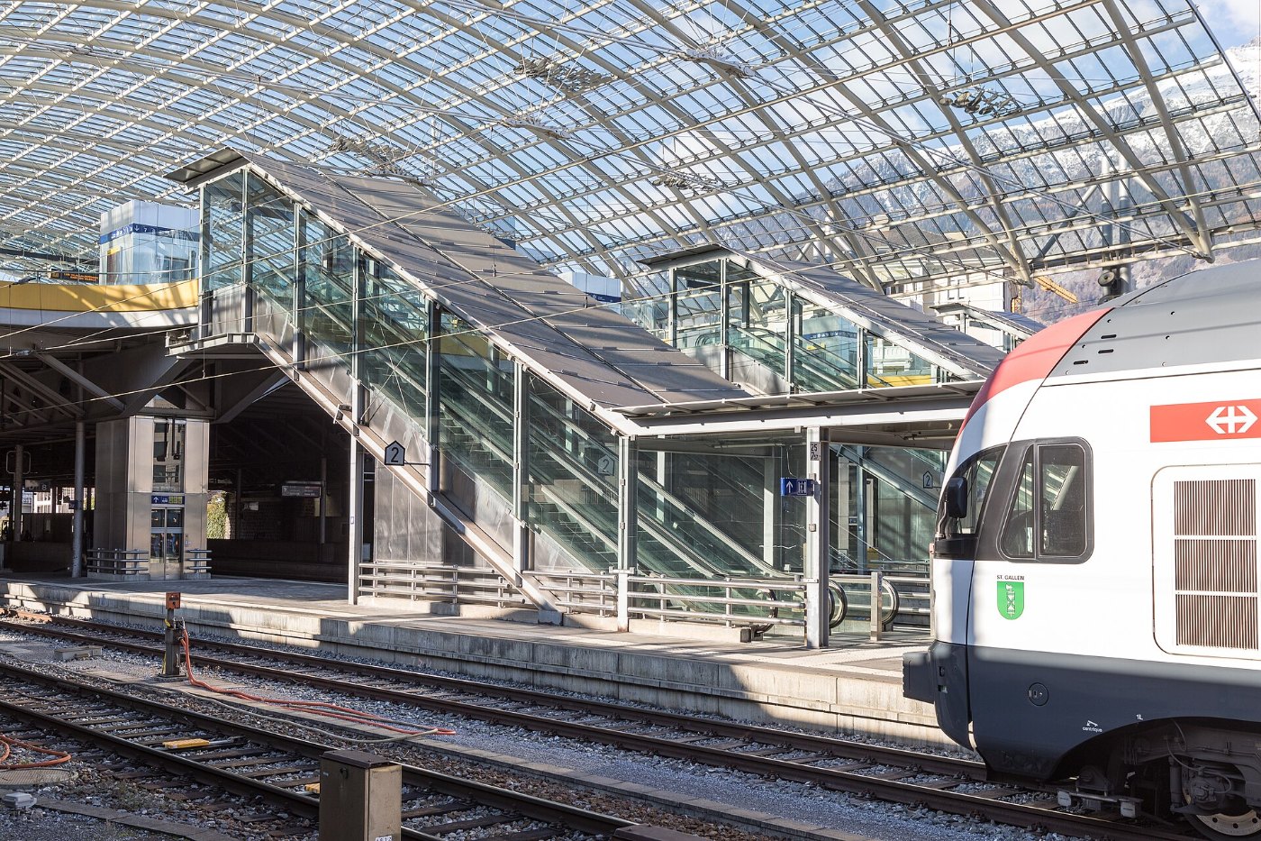 Bahnhof und PostAuto Station Chur