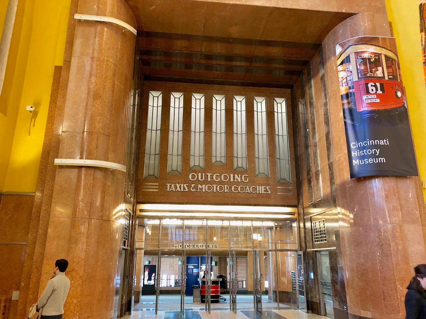 Outgoing Taxis and Motor Coaches Entryway, Cincinnati Union Terminal, Qu