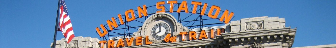 Denver union station banner