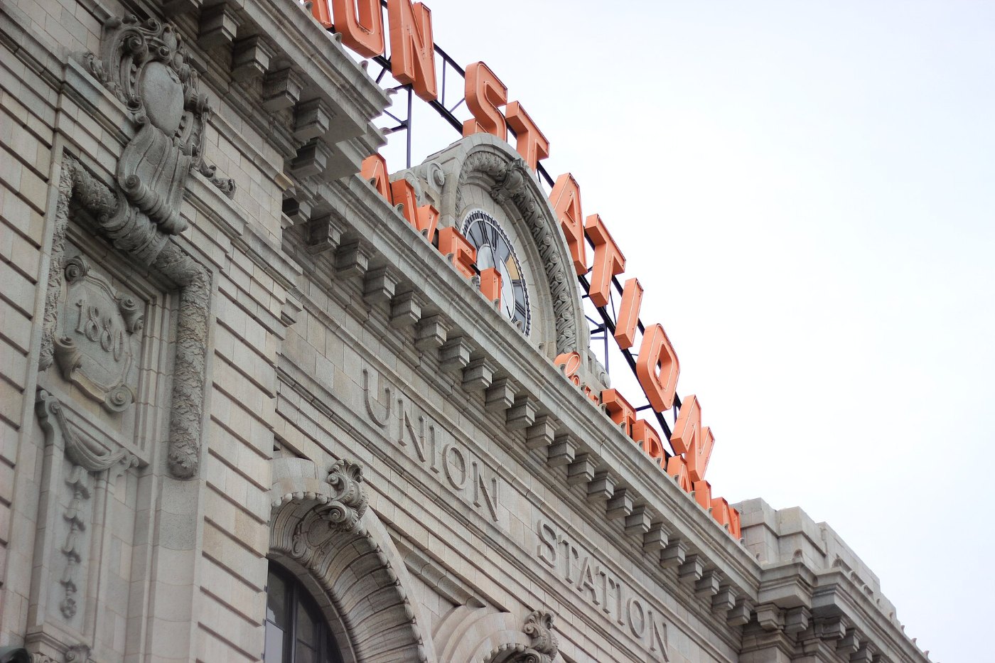 Detail of Denver Union Station Facade