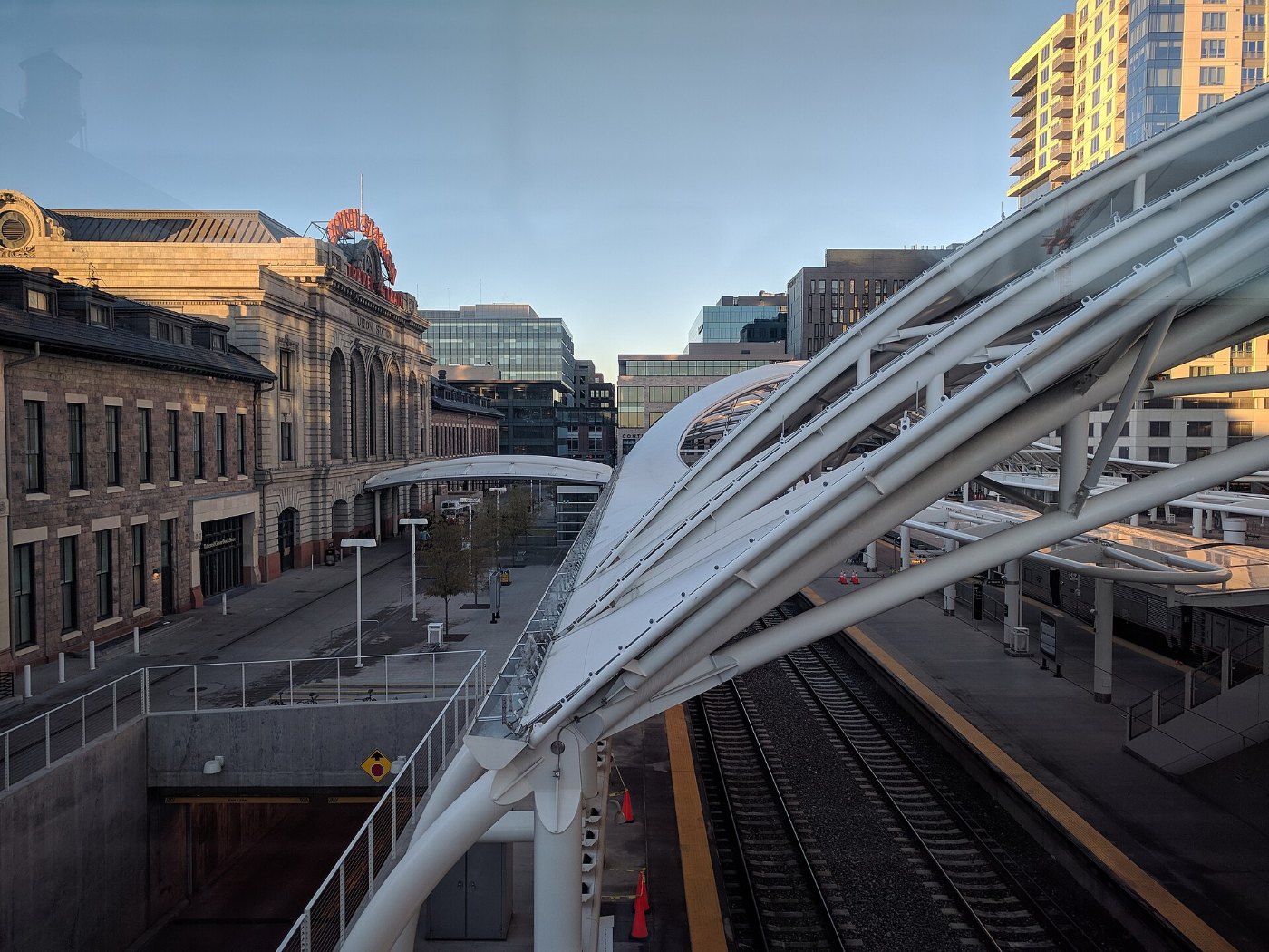 Denver Union Station and trainshed, October 2018