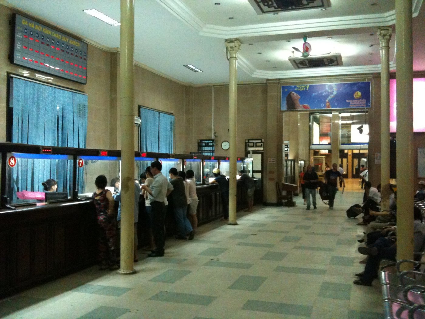 Hanoi Station ticket counter