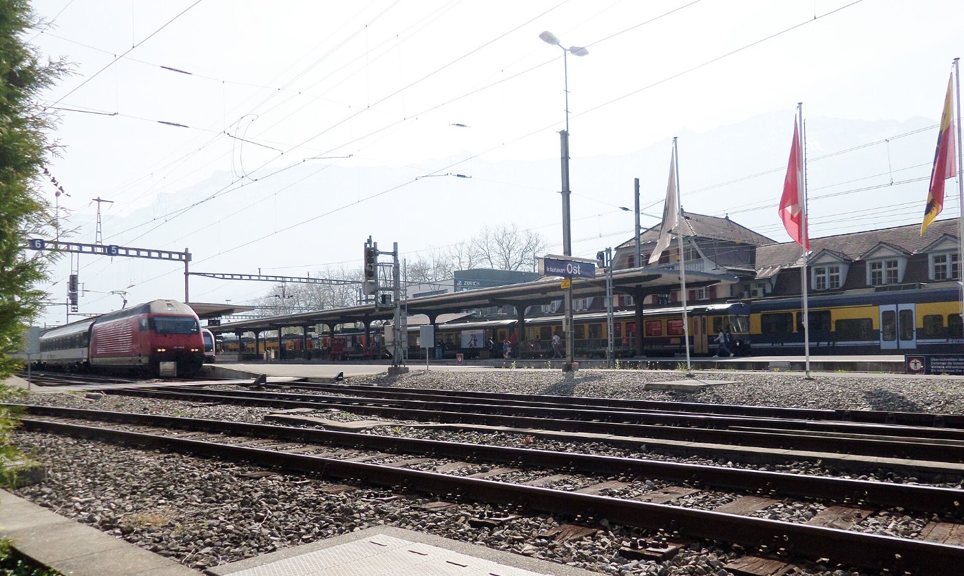 Interlaken Ost railway station, view from the east