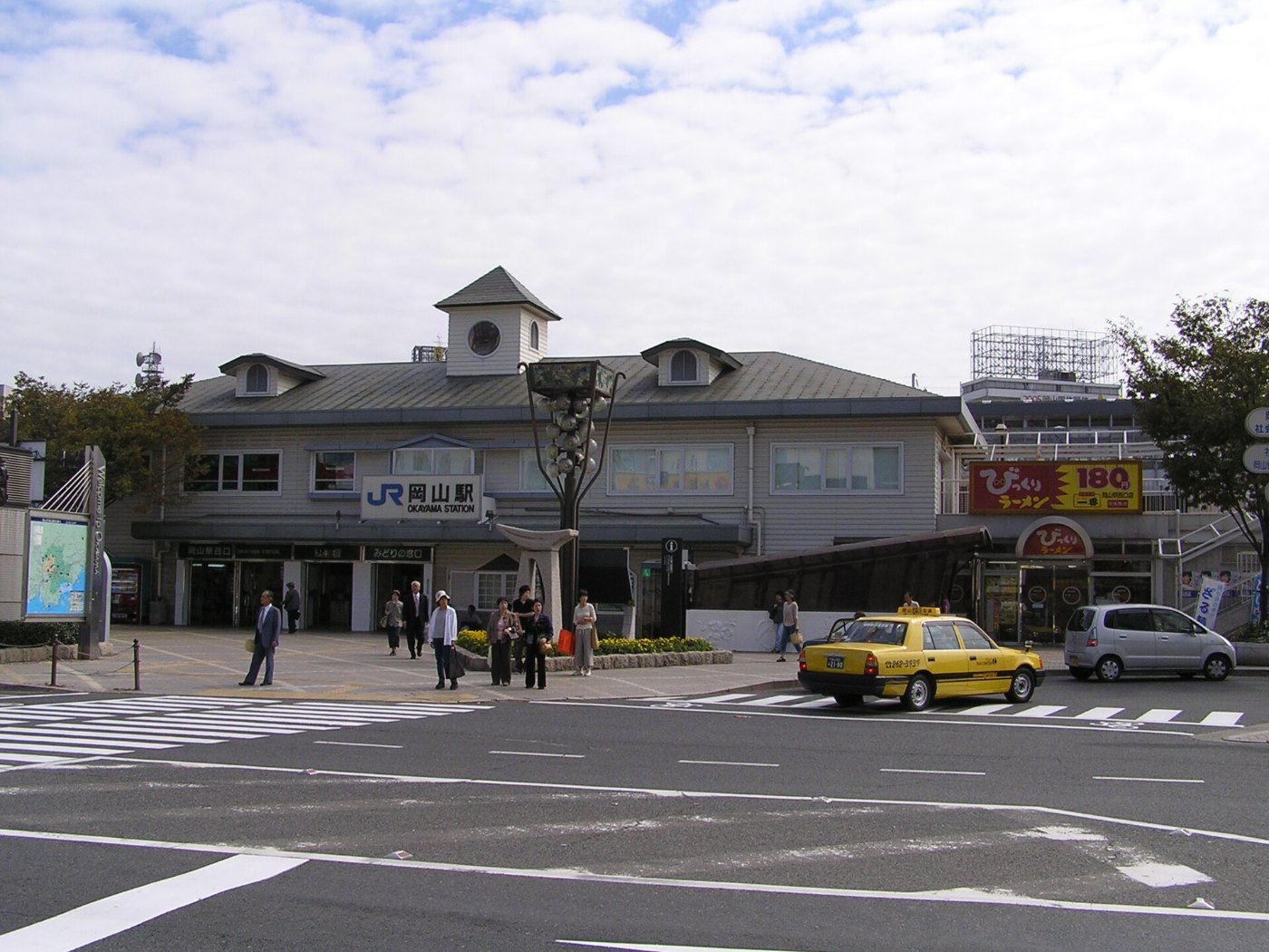 Okayama station west entrance