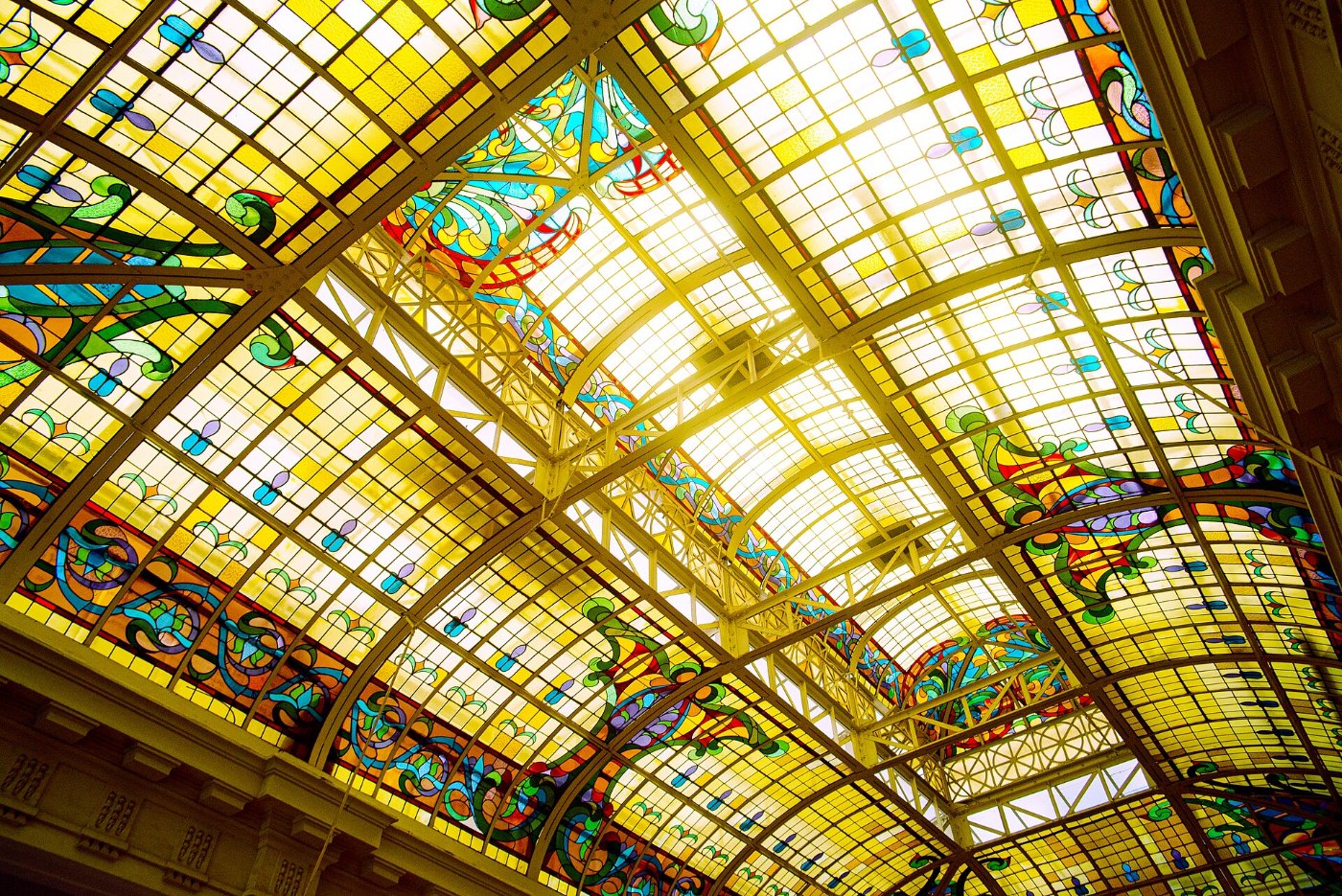 Vitral de La Estación de Desamparados, Lima, Peru