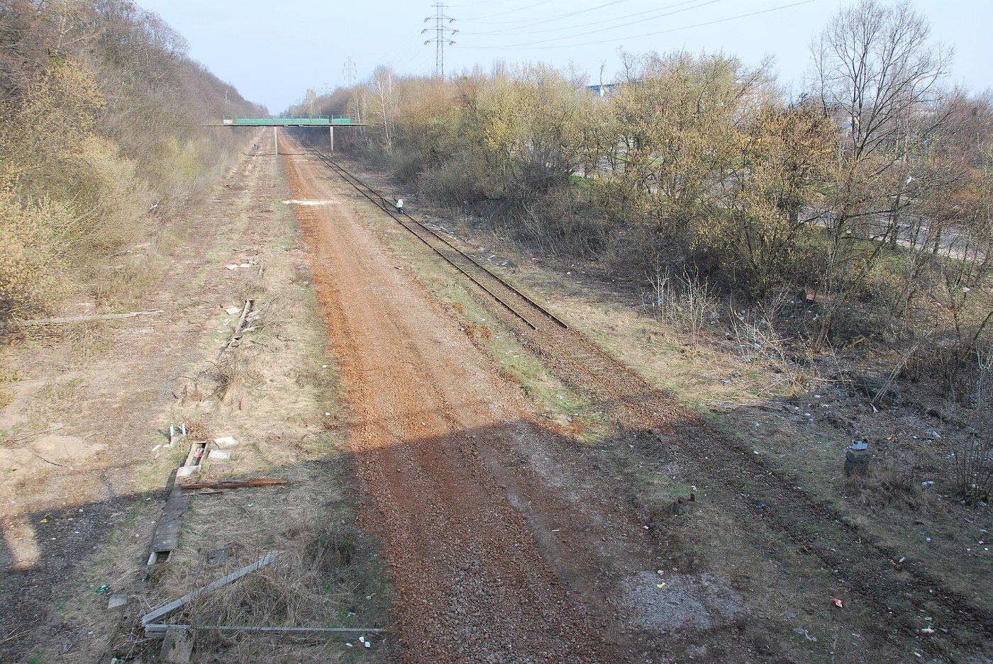 Łódź Fabryczna renovation, dismantled tracks under Kopcińskiego Street