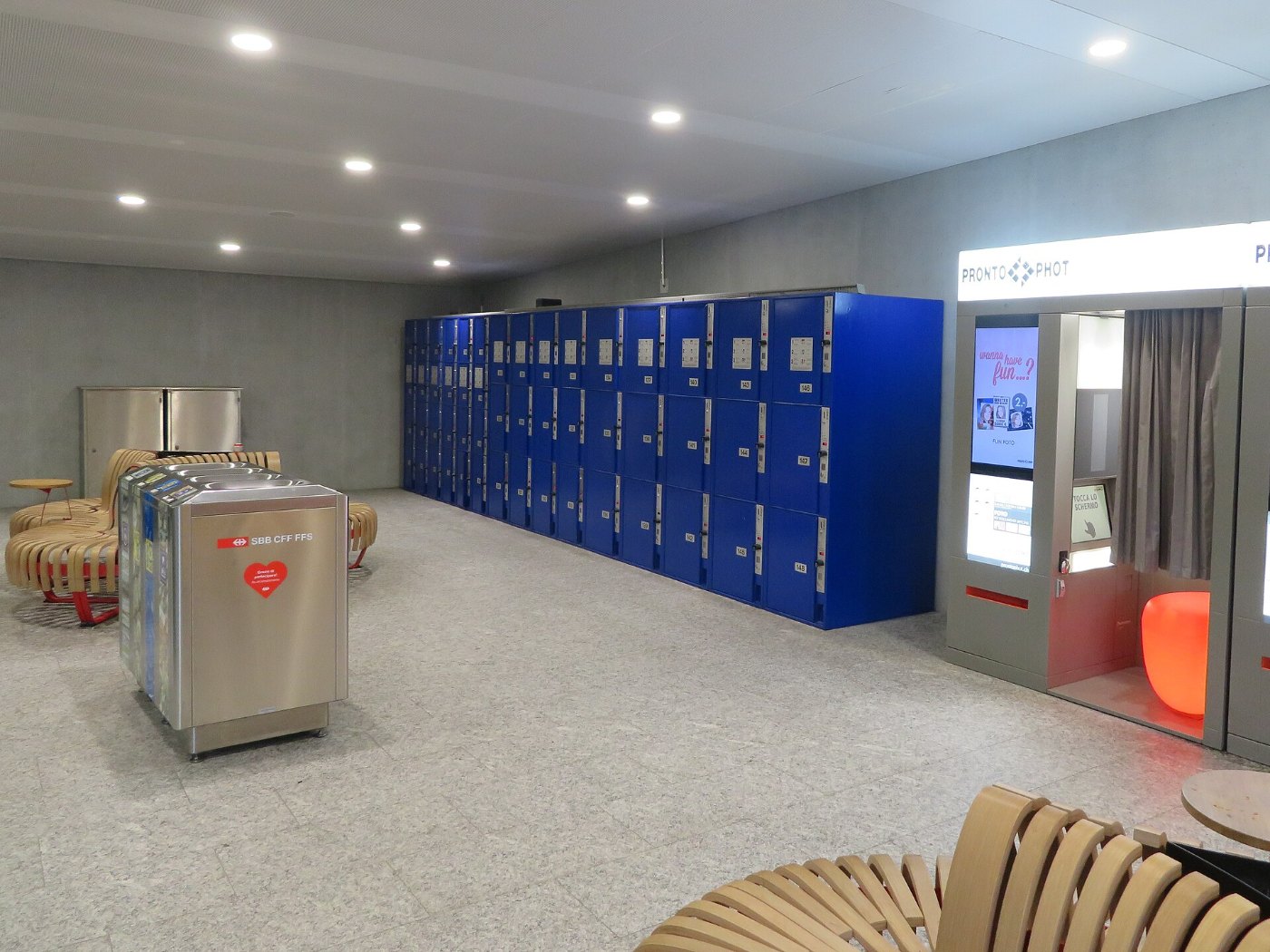 Bahnhof Lugano Schließfächer Lockers