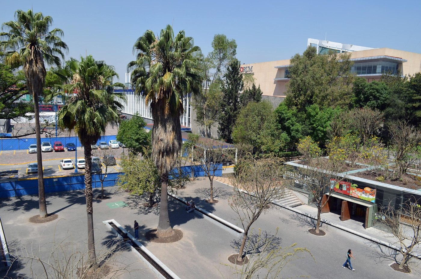 Vista de la antigua Estación Buenavista desde Biblioteca Vasconcelos