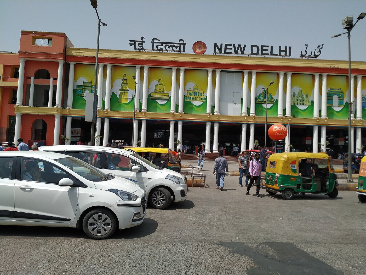 New Delhi Railway Station Ajmeri Gate side, India. 02