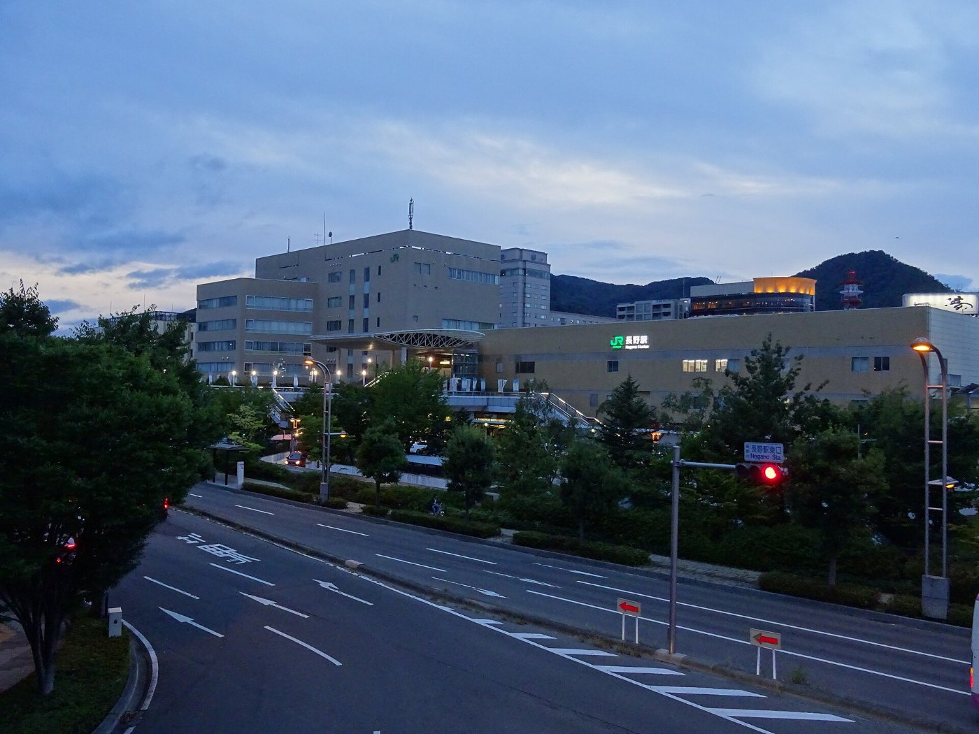 Nagano Station in the evening