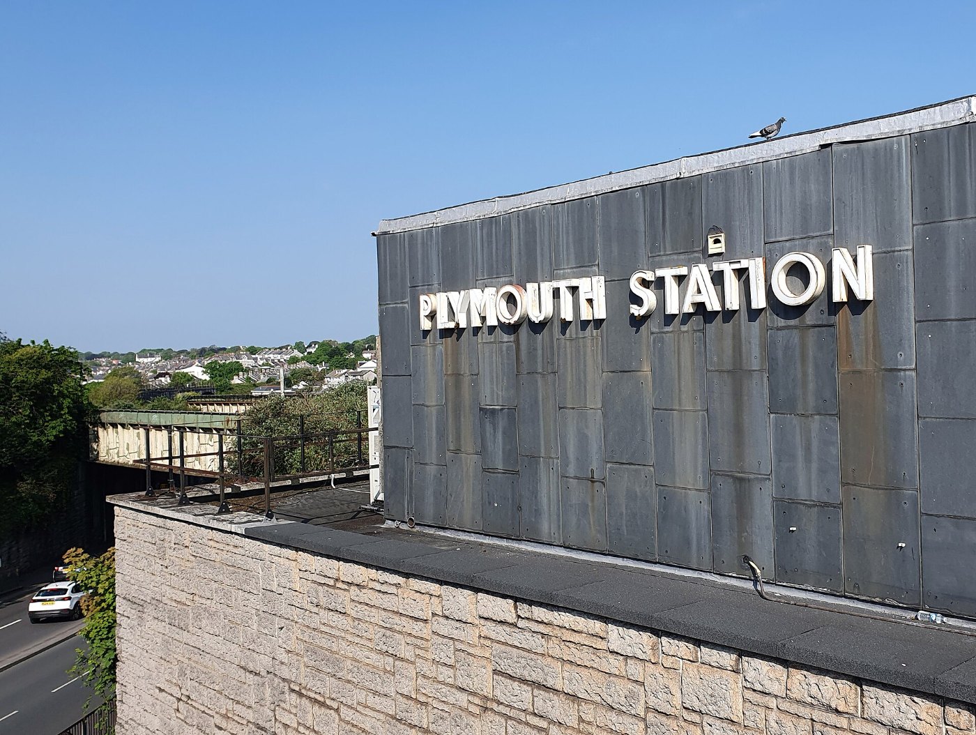 Signage on Plymouth railway station, Devon May 2025