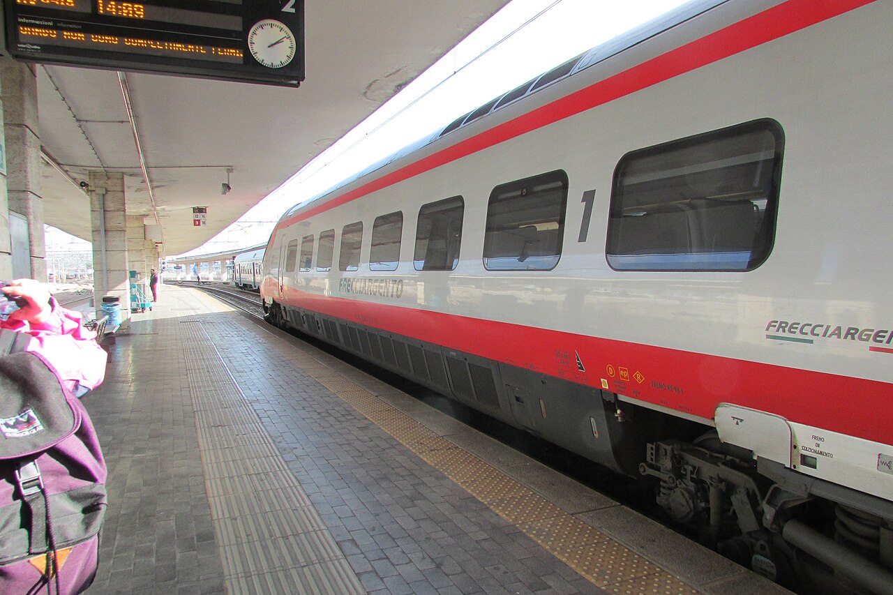 Ankunft am Bahnhof Padova