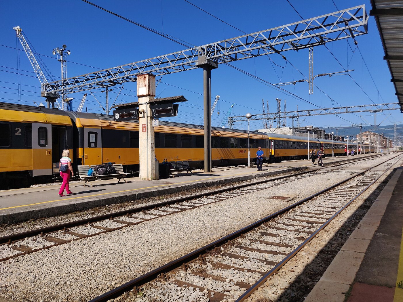 2020 07 05 Regiojet 1047 Prague to Rijeka at Rijeka train station