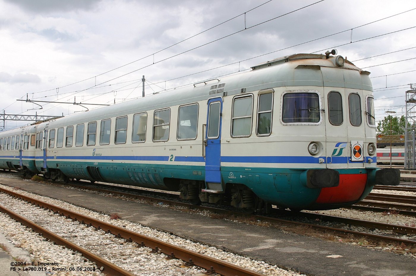 Rimini stazione ferroviaria rimorchiata Le 780.019