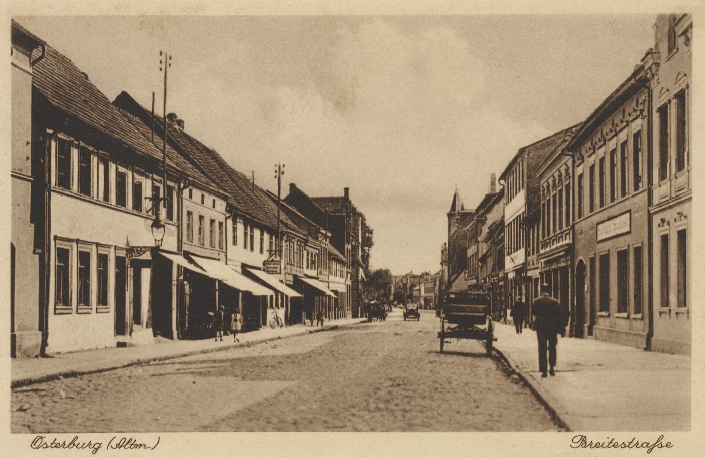 Osterburg (Altmark), Sachsen Anhalt Breitestraße (2) (Zeno Ansichtskarte